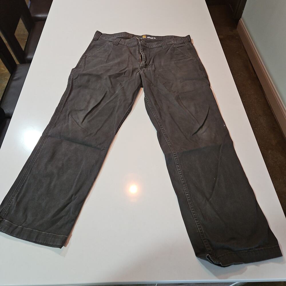 Carhartt Pants Mens 36x30 Relaxed Fit Gray work pants